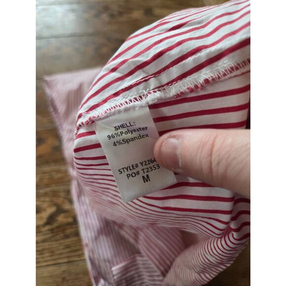 Tuckernuck Pomander Place Red Stripe Rae Blouse sz Medium - Picture 4 of 5